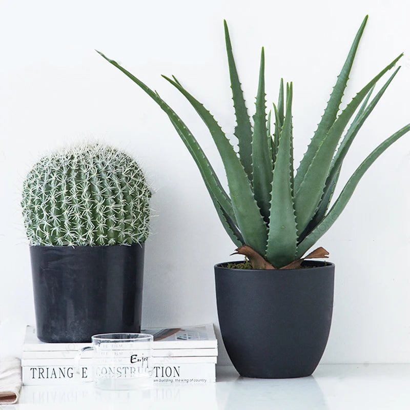 plantes succulentes artificielles pour décoration intérieure et extérieure - vue 1 sur 8