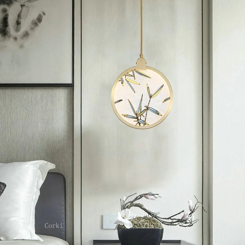 suspension en verre style chinois pour décoration moderne intérieure - vue 2 sur 9