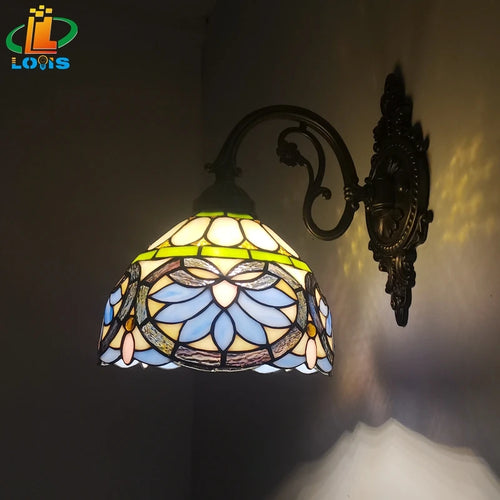 applique murale coeur style tiffany pour intérieur et extérieur - vue 4 sur 6