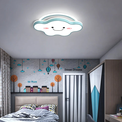 plafonnier led nordique design moderne pour chambre enfants et étudiants - vue 5 sur 12