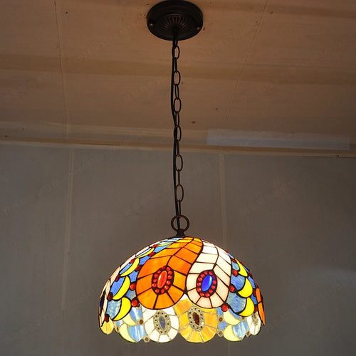 lustre en lucite style tiffany pour intérieur chic - vue 4 sur 6