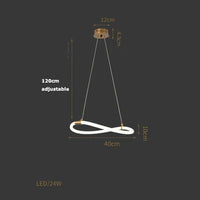 suspension design en forme de notes de musique élégantes