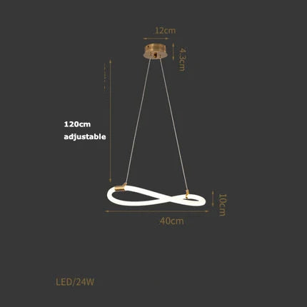 suspension design en forme de notes de musique élégantes