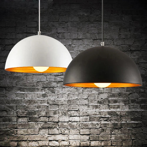 Suspension moderne demi-boule double couche - vue 2 sur 14