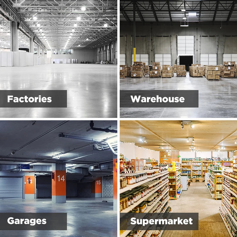 ampoule led moderne haute puissance pour éclairage industriel et garage - vue 6 sur 15