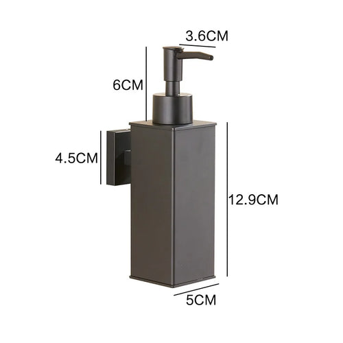 distributeur de savon liquide mural en acier inoxydable pour gel douche - vue 19 sur 18