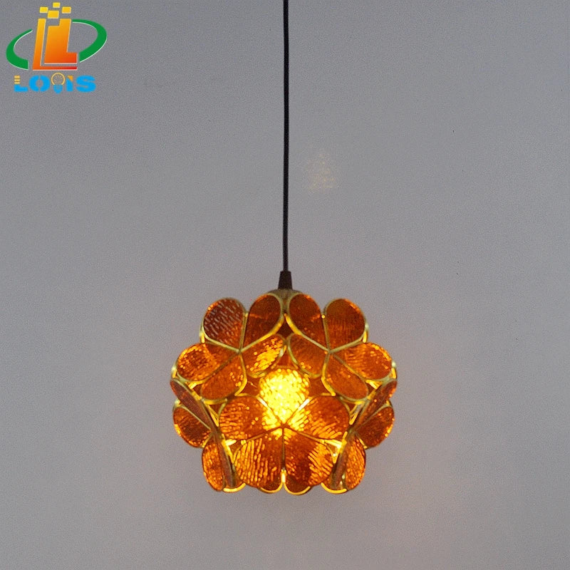 lampe à pétales en verre style nordique pour décoration intérieure - vue 15 sur 18