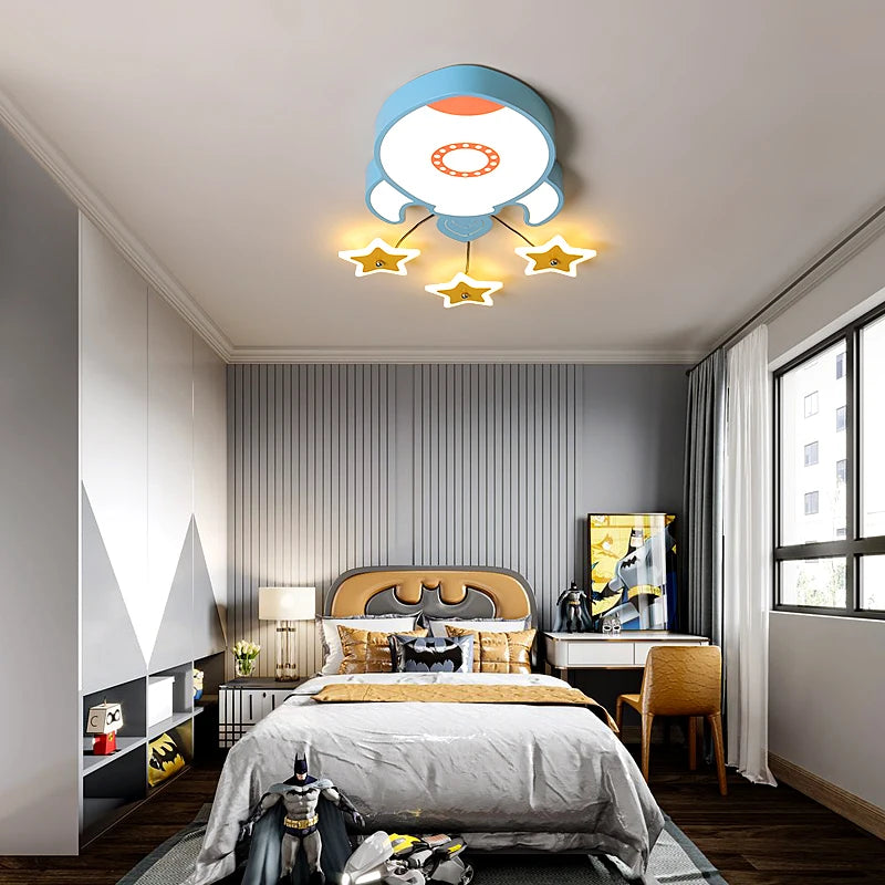 plafonnier led moderne pour intérieur style contemporain et ambiance chaleureuse - vue 5 sur 9