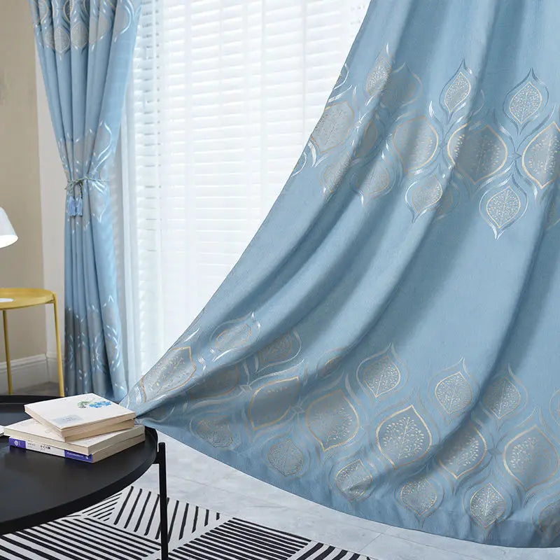Rideau occultant floral moderne pour chambre ou salon - vue 6 sur 10