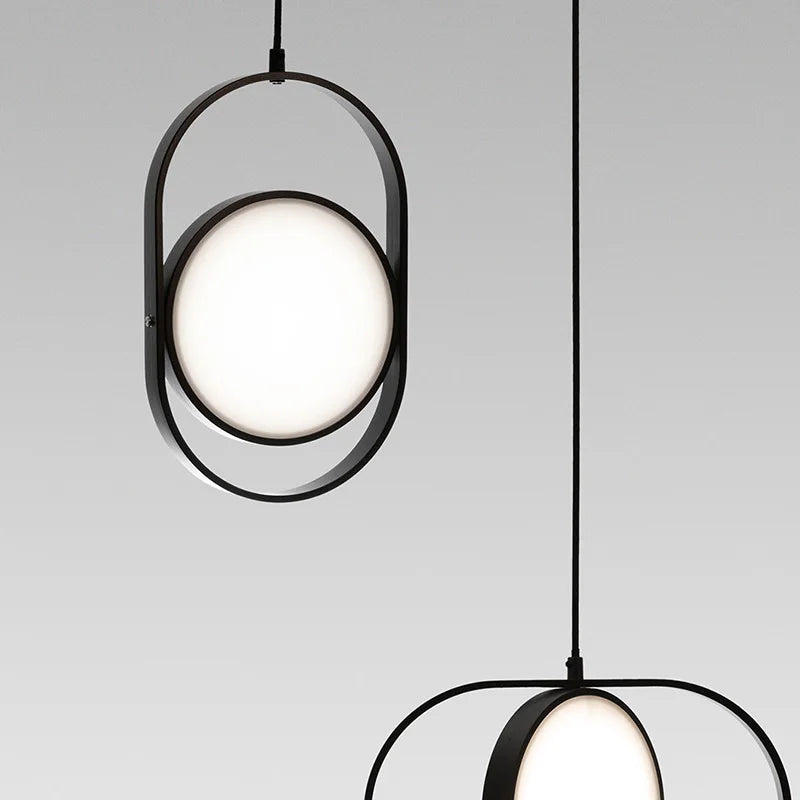 suspension led rotative design pour café bar restaurant et hall - vue 5 sur 14