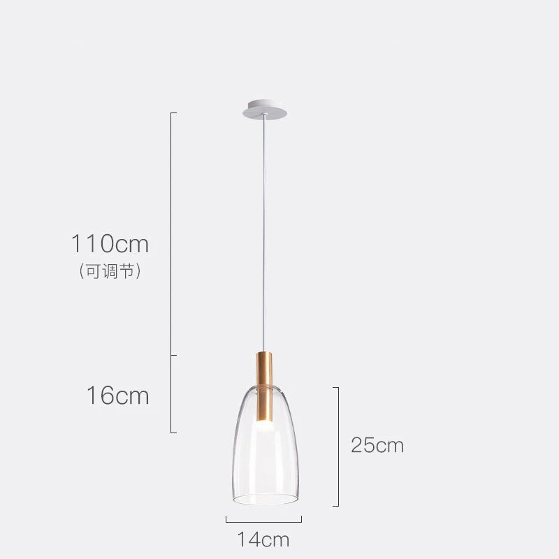 suspension en verre pour décoration d'intérieur moderne - vue 11 sur 12