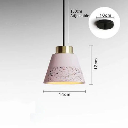 suspension vintage en ciment pour bar et café - vue 9 sur 14