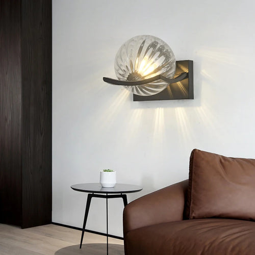 applique murale modernes simples en verre et métal - vue 5 sur 11