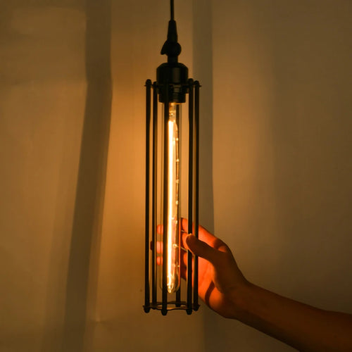suspension vintage industrielle avec ampoule edison pour restaurant - vue 9 sur 8