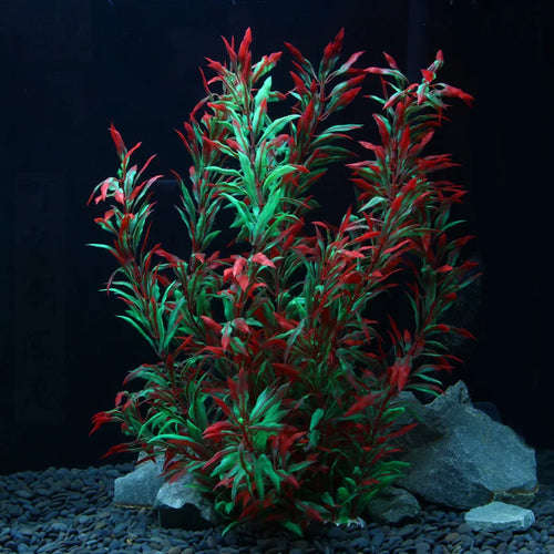 gazon aquatique artificiel pour décoration d'aquarium avec plantes en plastique - vue 8 sur 10