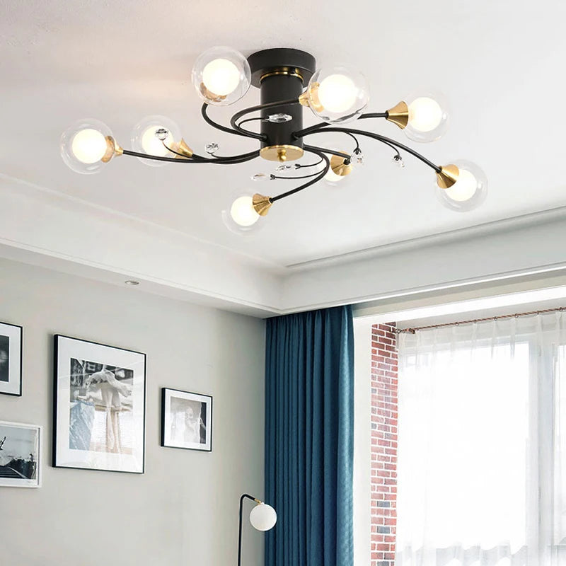 lustre led moderne pour villa office café bar nouvelle maison - vue 5 sur 14