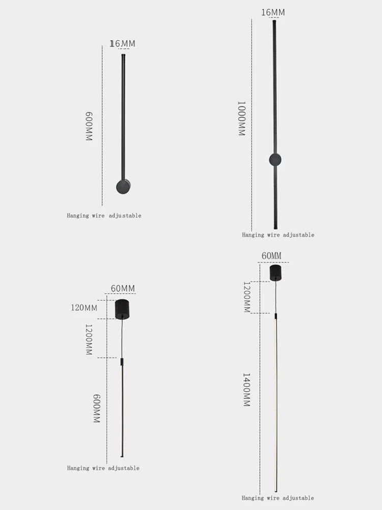 applique murale led moderne design nordique pour intérieur élégant - vue 9 sur 14
