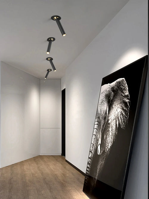spot 	led rotatif cob en aluminium pour éclairage intérieur - vue 6 sur 5