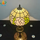 lampe de table style tiffany en forme de rose pour décoration intérieure