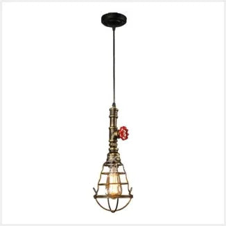 Suspension Loft Steampunk Vintage tuyau d'eau en métal - vue 12 sur 11