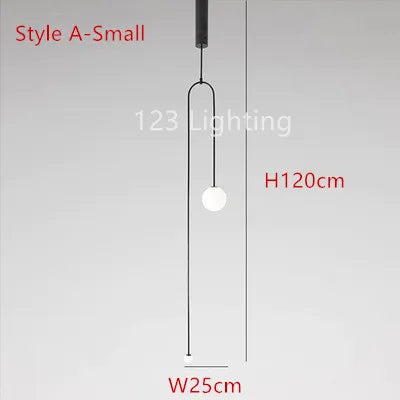 suspension moderne en métal noir pour intérieur contemporain - vue 13 sur 14