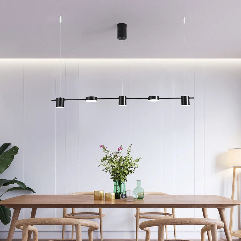 lustre moderne créatif trois têtes pour restaurant et hôtel - vue 5 sur 10