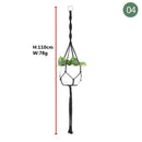 paniers suspendus en macramé pour plantes et décoration