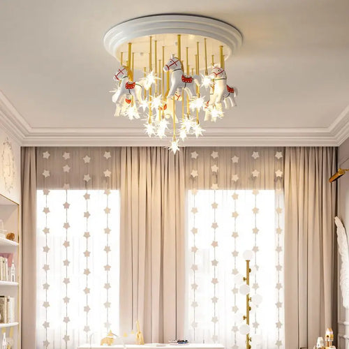 lustre led romantique pour décoration intérieure élégante et chaleureuse - vue 3 sur 10