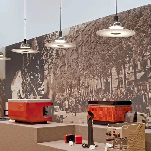 lustre d'art design italien rond moderne soucoupe volante - vue 6 sur 8