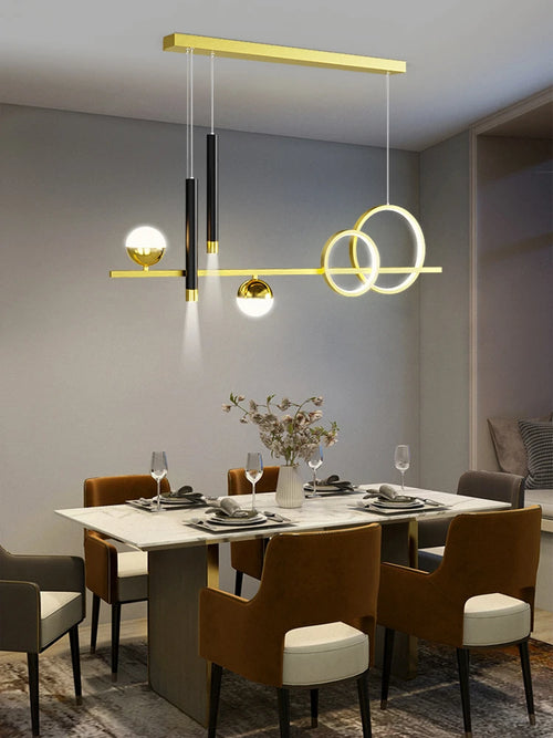 lustre de luxe nordique lumière led moderne créatif - vue 4 sur 13