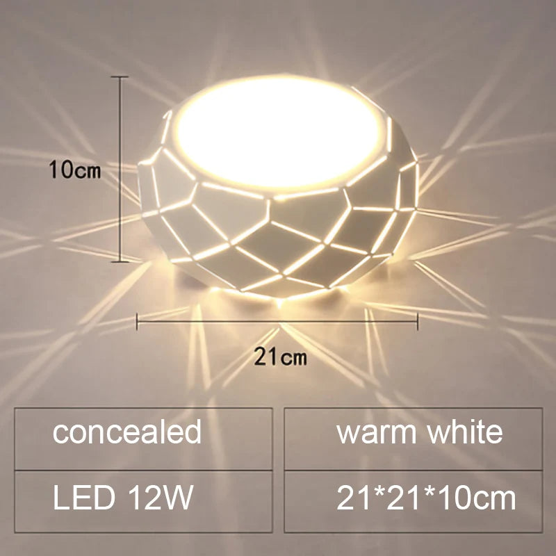 Plafonnier LED moderne simplicité 5W 12W - vue 17 sur 18