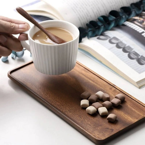 plateau en bois naturel pour fruits et collations - vue 5 sur 6