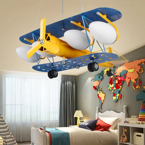 suspension à led en forme d avion pour enfant 2023 - vue 4 sur 8