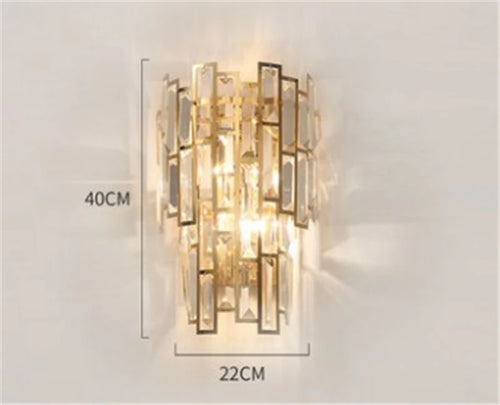 applique murale moderne en cristal pour décoration intérieure élégante - vue 6 sur 6