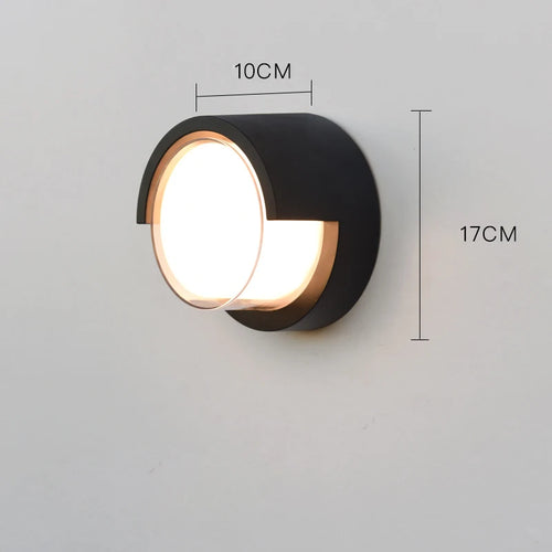 Éclairage mural extérieur moderne étanche IP54 porche balcon terrasse lampe applique jardin en aluminium décor à la maison applique murale lampe