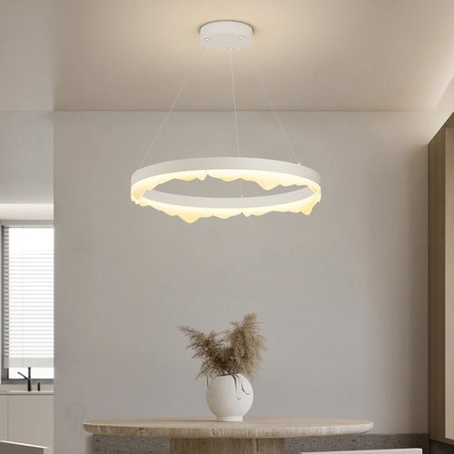 lustre rond créatif de luxe moderne pour décoration maison - vue 2 sur 14