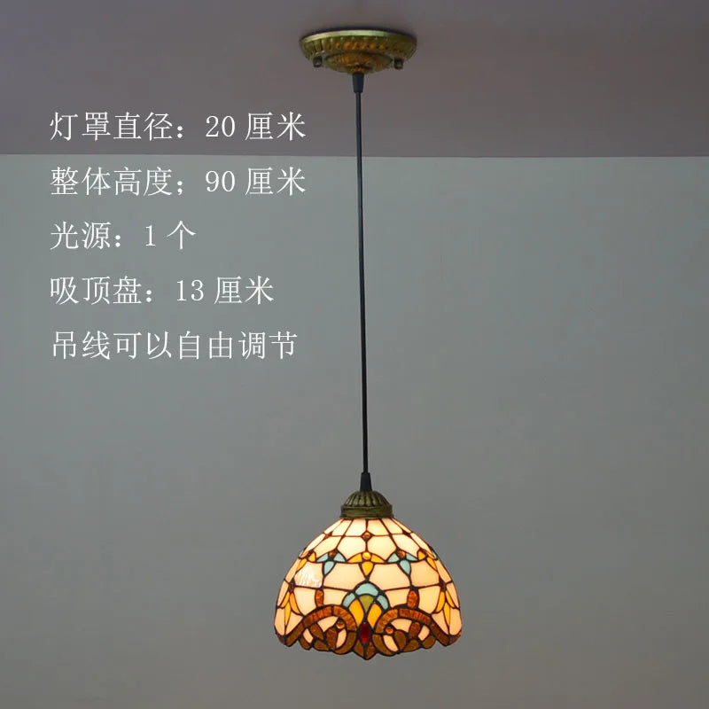 suspension baroque en verre teinté pour intérieur élégant - vue 12 sur 15