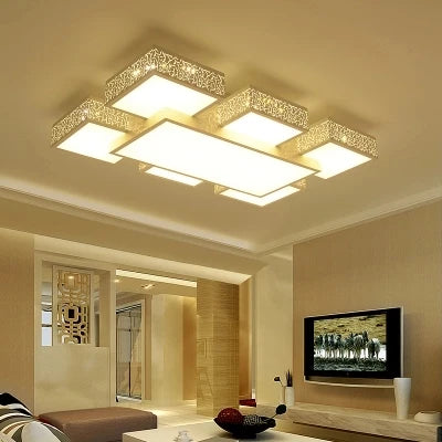 lustre moderne à led pour éclairage intérieur élégant - vue 5 sur 6