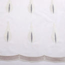 Voilage tulle brodé fleurs style moderne salon