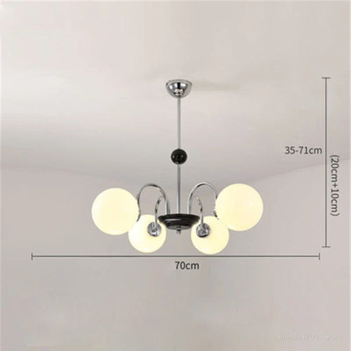 lustre moderne led décoration nordique éclairage intérieur - vue 16 sur 16