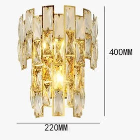 applique murale moderne led en cristal design élégant pour intérieur - vue 13 sur 23