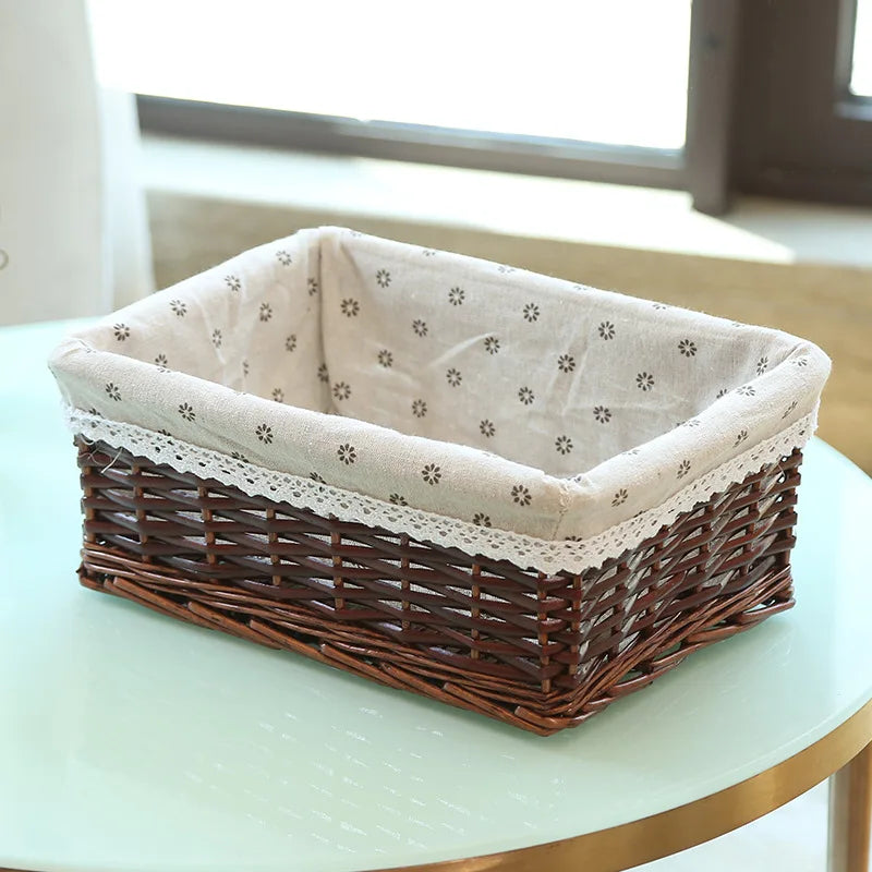 paniers de rangement en rotin faits main pour diverses utilisations - vue 11 sur 16