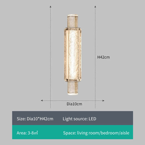 applique murale en cristal à led pour décoration intérieure lumineuse - vue 9 sur 8