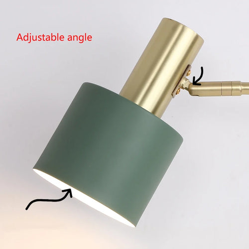 lampe de bureau led nordique réglable pour lecture et décoration - vue 5 sur 8