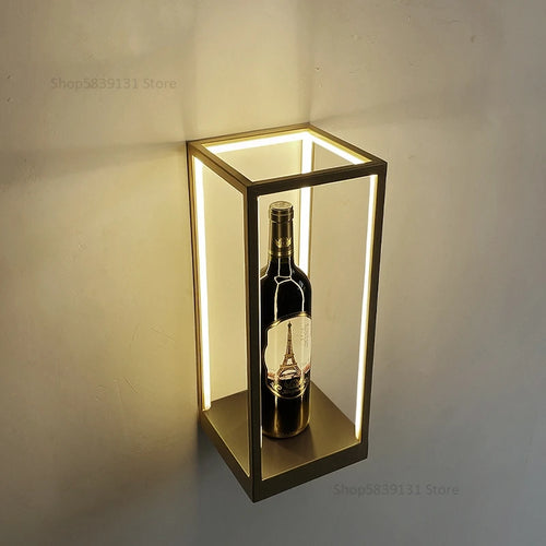 applique murale led moderne cube créatif décoration murale - vue 2 sur 7