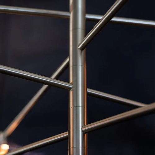 lustre à fleurs led design moderne fait main pour intérieur créatif - vue 7 sur 6