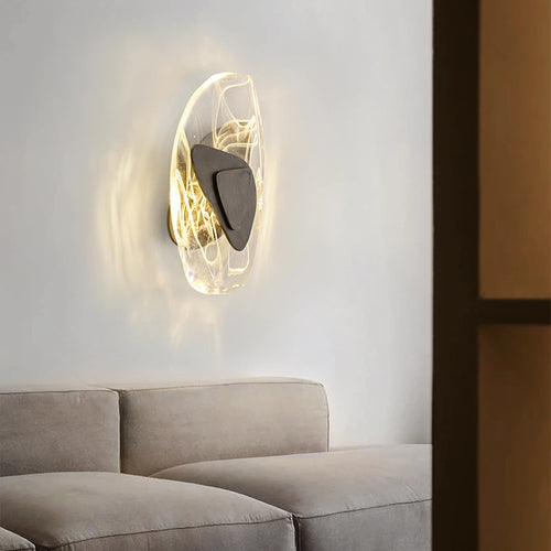 applique murale led en cristal nordique pour divers espaces - vue 5 sur 8