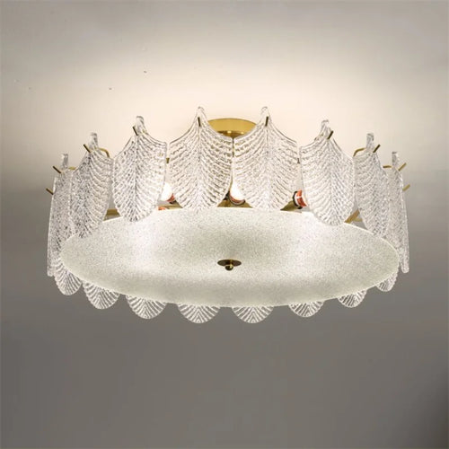 plafonnier en verre design moderne pour intérieur élégant - vue 3 sur 9