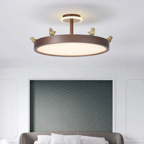 lustre nordique créatif couronne oiseau pour chambre enfants - vue 5 sur 14