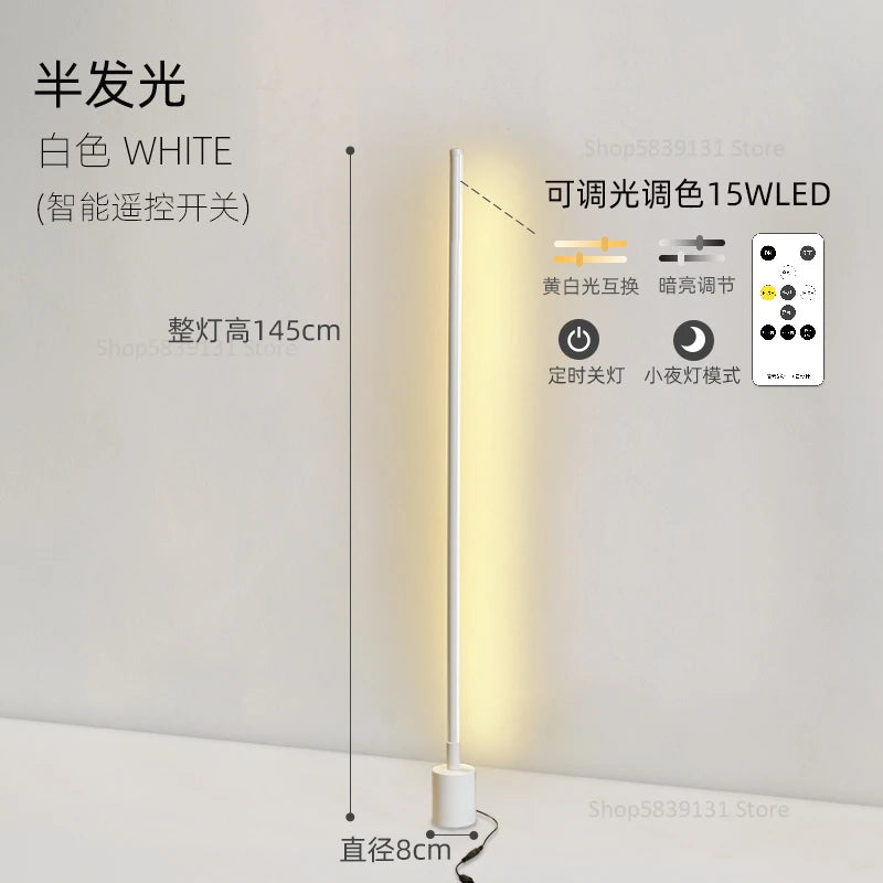 lampadaire nordique moderne minimaliste super lumineux à 360 degrés